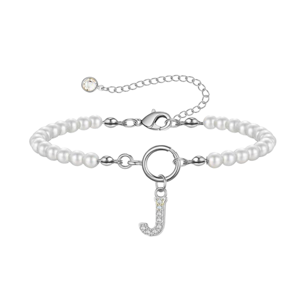 Leorria™ Personalized Pearl Bracelet – Timeless Elegance with a Personal Touch