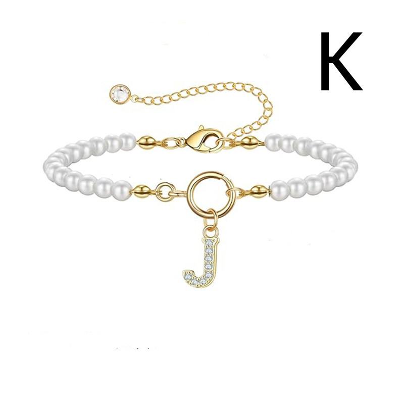 Leorria™ Personalized Pearl Bracelet – Timeless Elegance with a Personal Touch