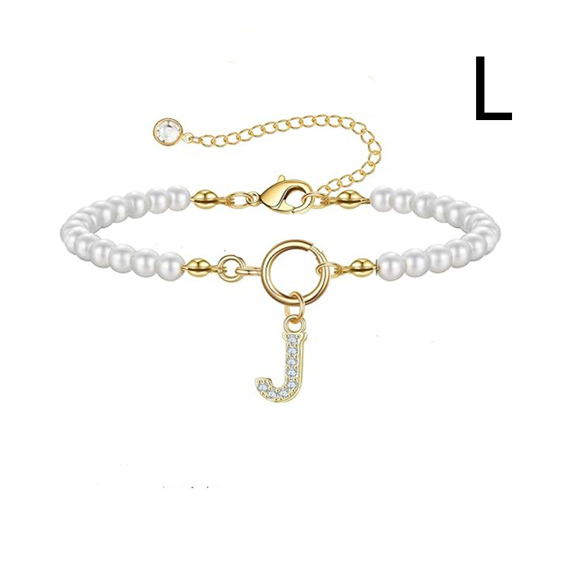 Leorria™ Personalized Pearl Bracelet – Timeless Elegance with a Personal Touch