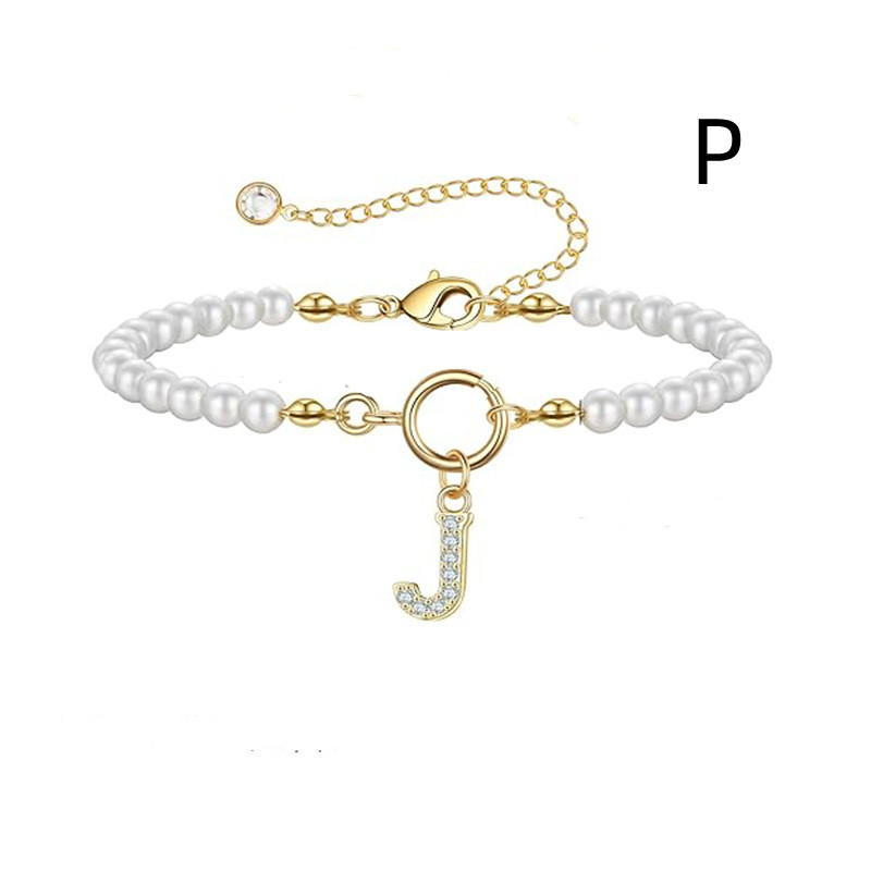 Leorria™ Personalized Pearl Bracelet – Timeless Elegance with a Personal Touch