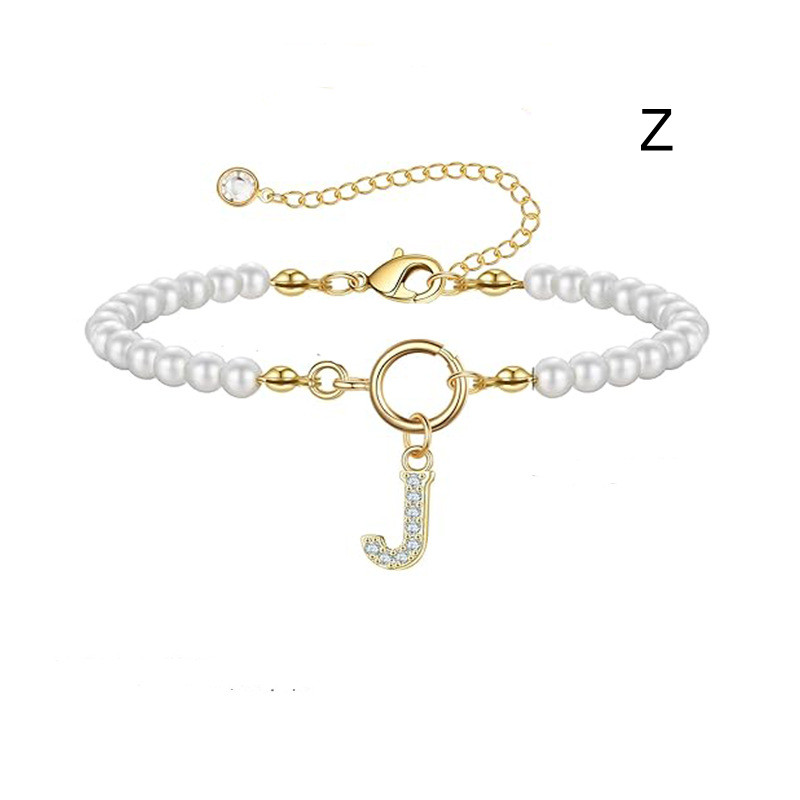 Leorria™ Personalized Pearl Bracelet – Timeless Elegance with a Personal Touch