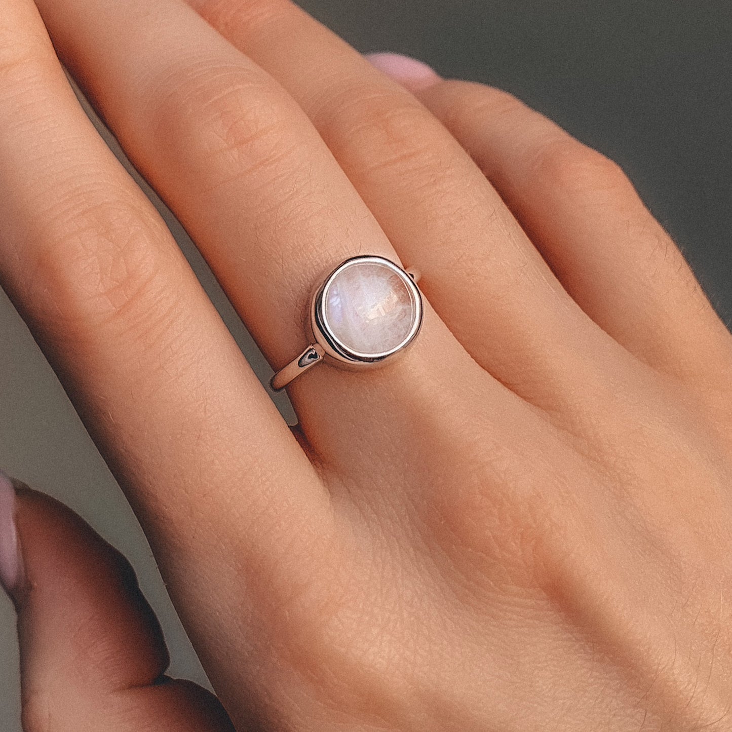 Ring with Moonstone