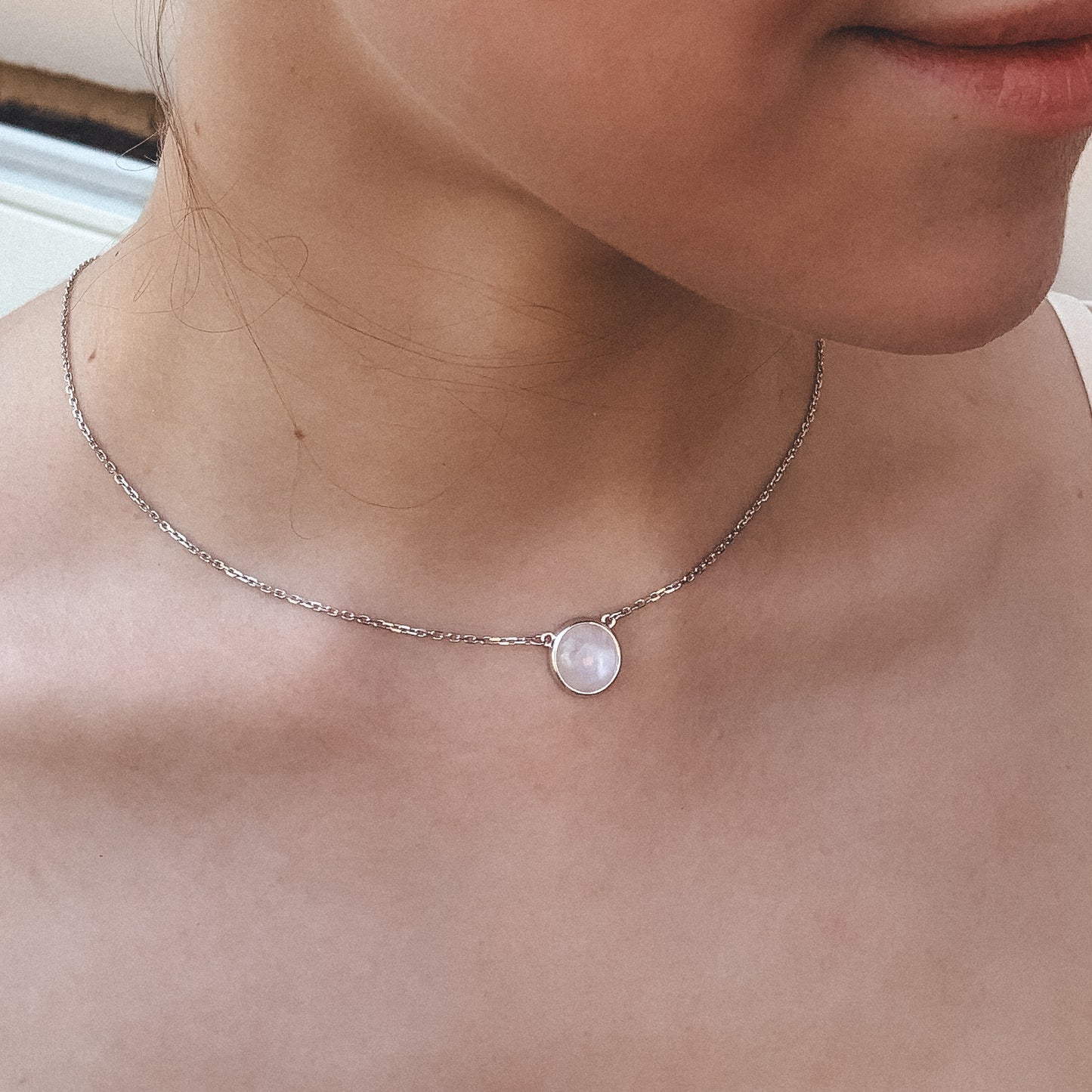 Pendant with Natural Moonstone